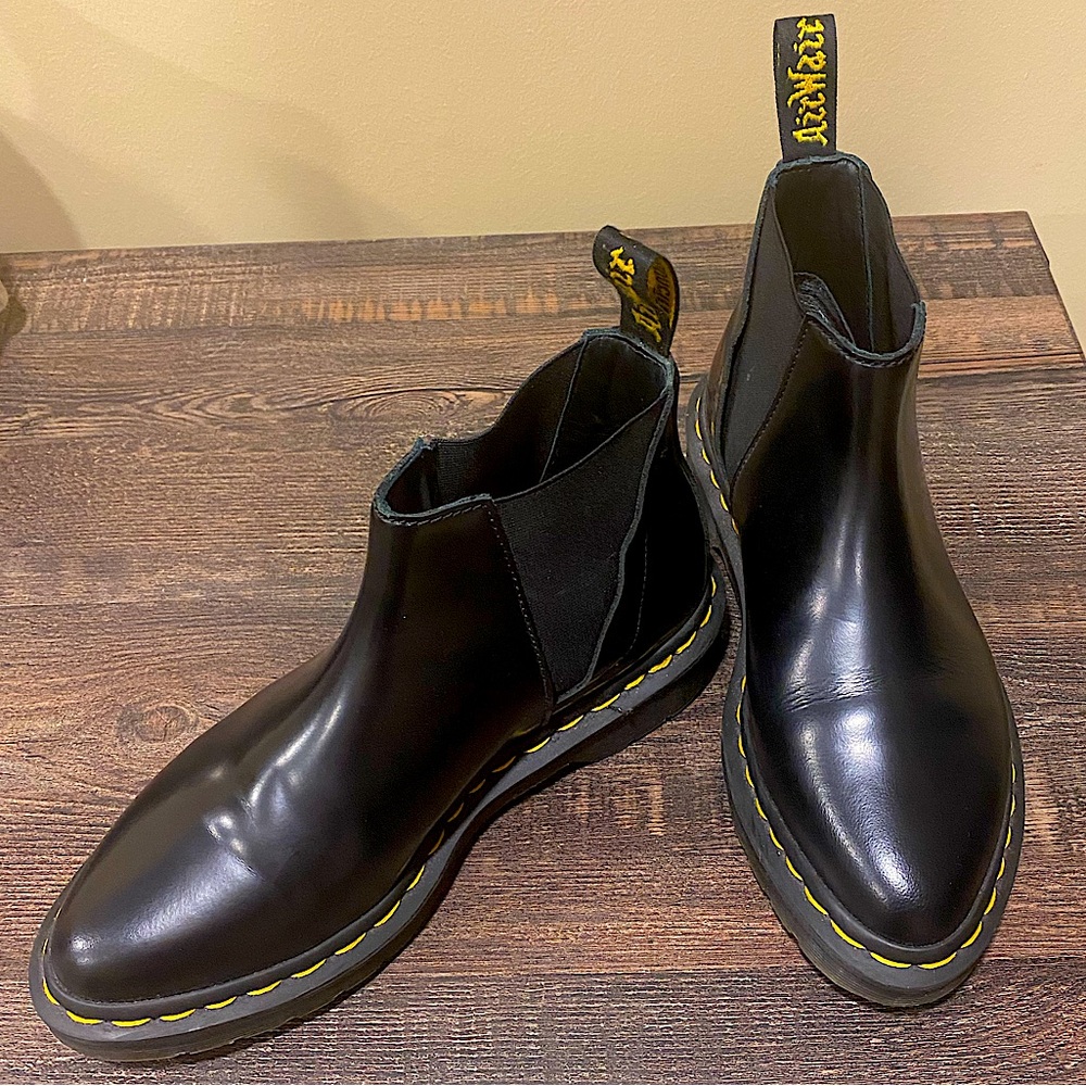 Dr. Martens Bianca Leather Chelsea Boot Size US 6